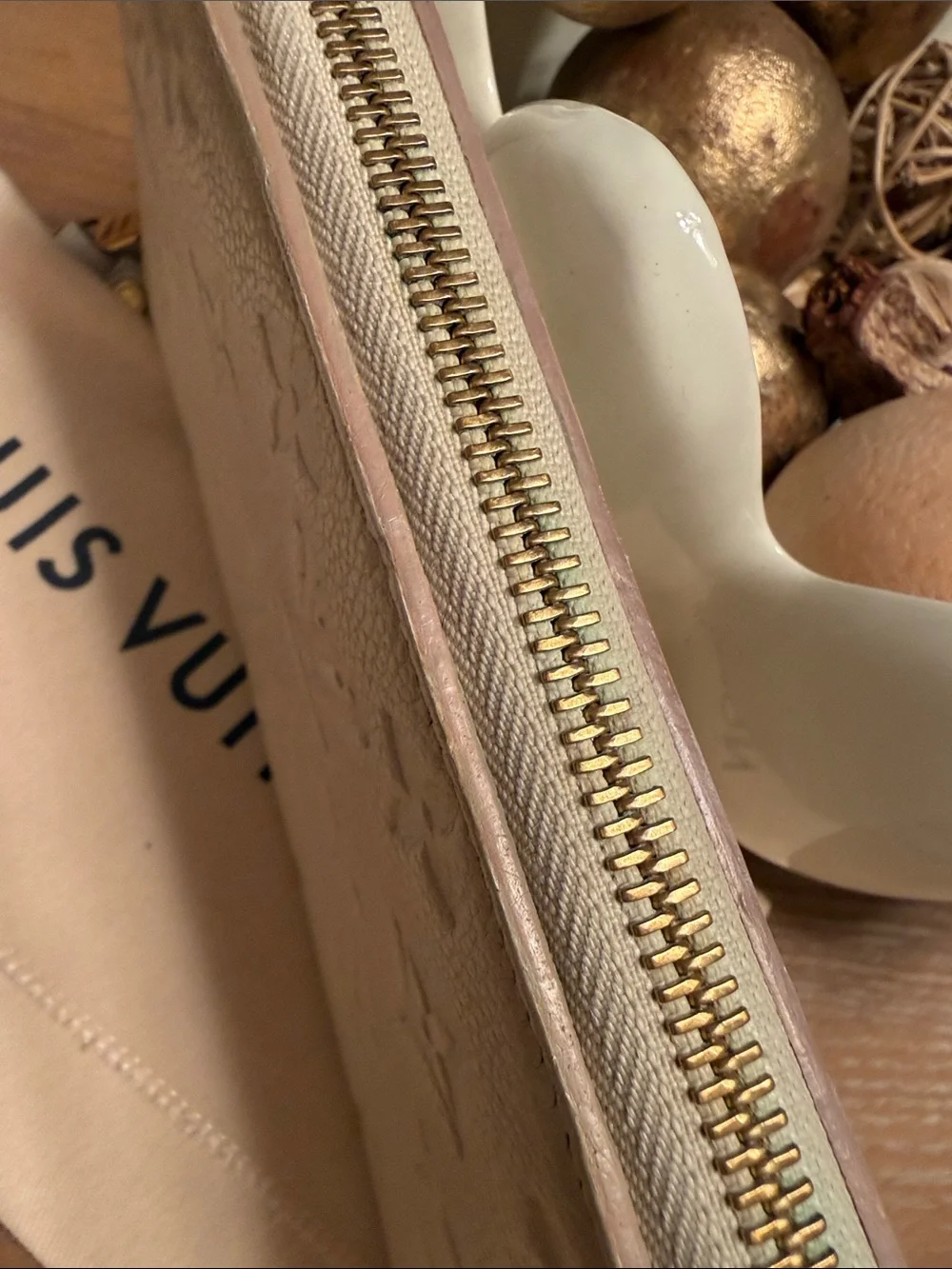 Louis Vuitton Empreinte Cream Wallet